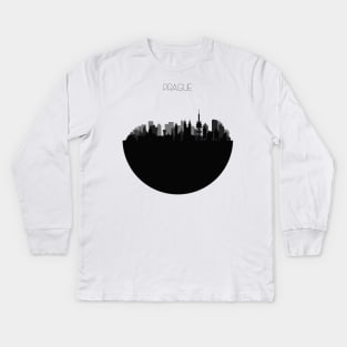 Prague Skyline Kids Long Sleeve T-Shirt